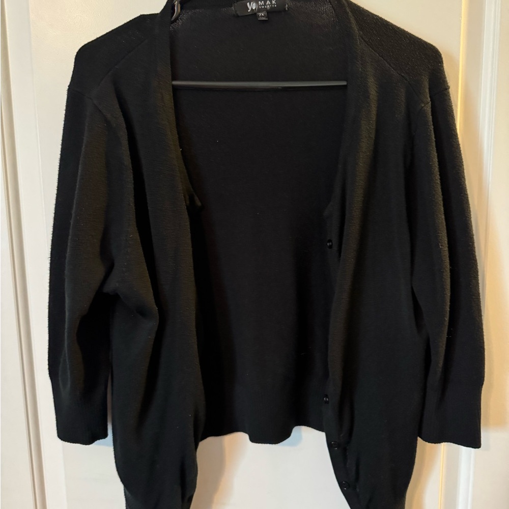 Women's Black Sweater Cardigan